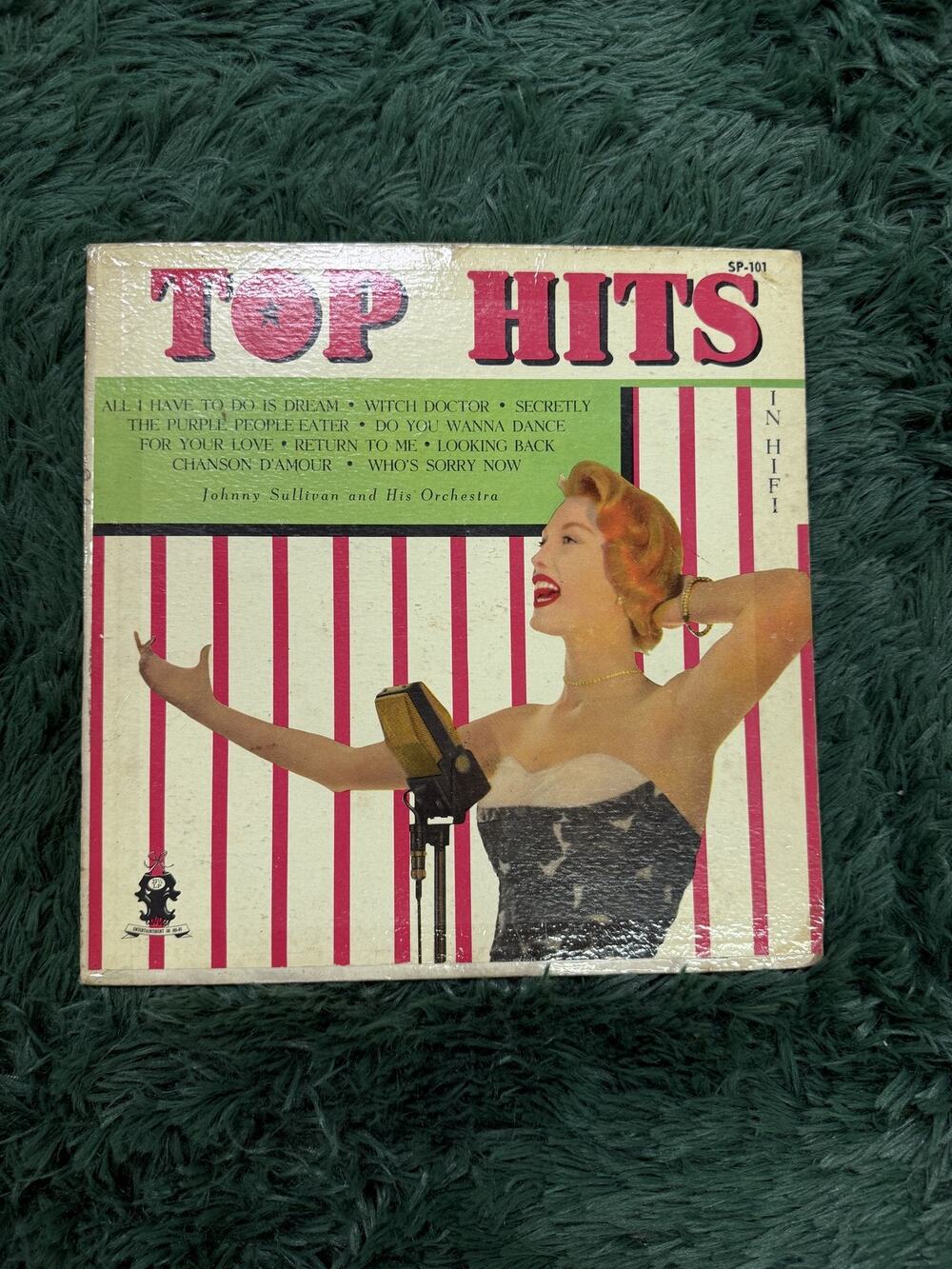 Johnny Sullivan and His Orchestra - Top Hits LP Vinyl Record Parade SP-101 33